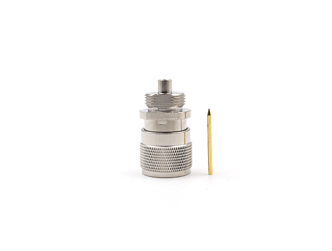 用于RG402电缆的N型公头隔板式射频连接器