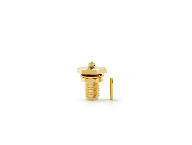 用于 086 电缆的 SMA 母头隔板射频连接器