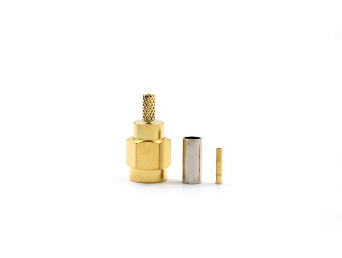 反极性 SMA 公头，适用于 RG316 电缆射频连接器