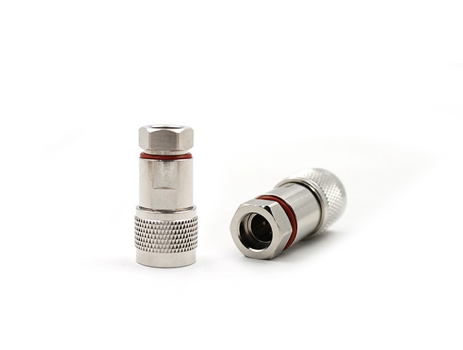 img 1 of N型直通公头，适用于1/4英寸馈线电缆射频连接器
