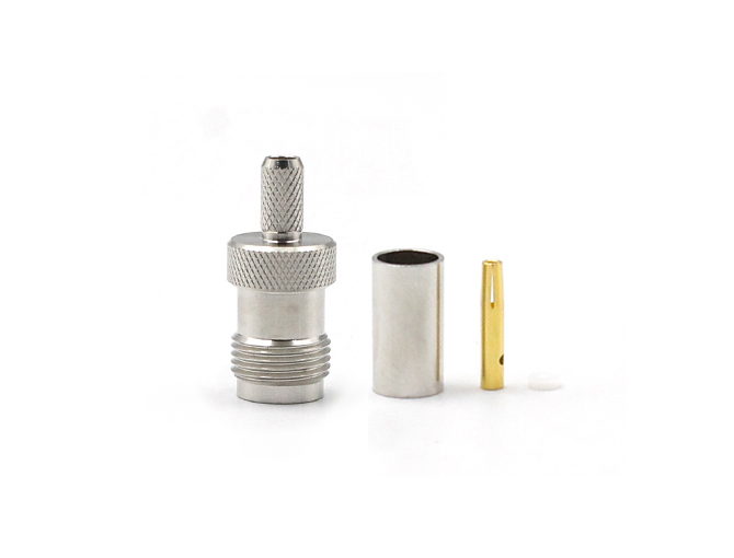 RG58电缆用TNC母头射频连接器，压接式