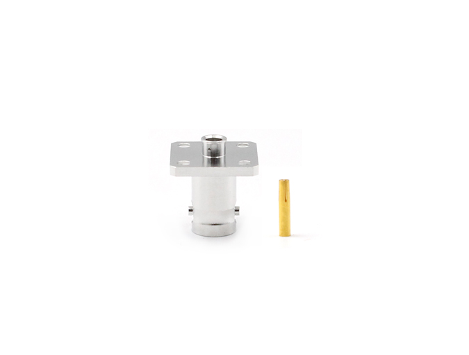 用于 .141 电缆的 BNC 母法兰连接器