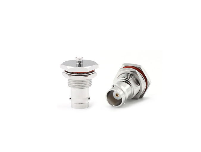 用于 .086/RG405 电缆的 BNC 母头隔板连接器