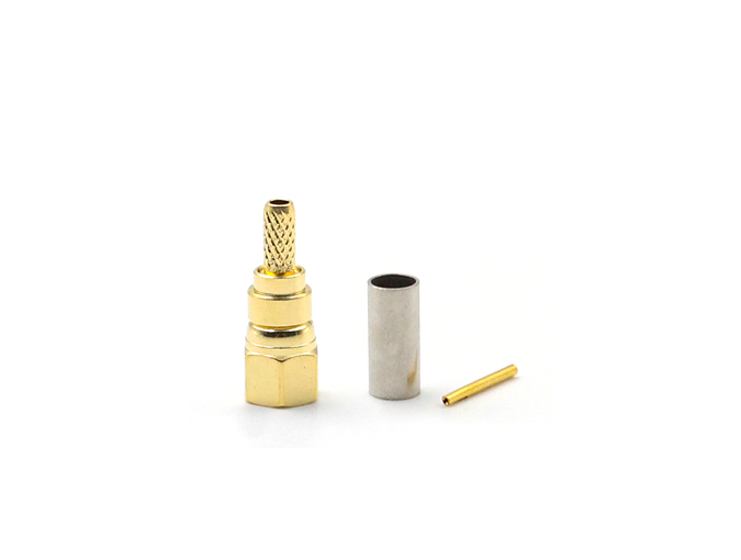用于 RG316 电缆压接的 SMC 母头射频连接器