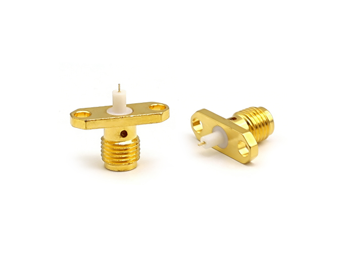 SMA Female 2 hole Flange Connector Mount