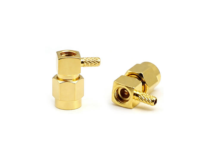 RF Connector RPSMA Male Right angel for RG316 Cable