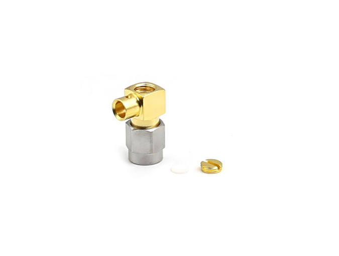 SMA Male Right Angel Connector  For .141Cable