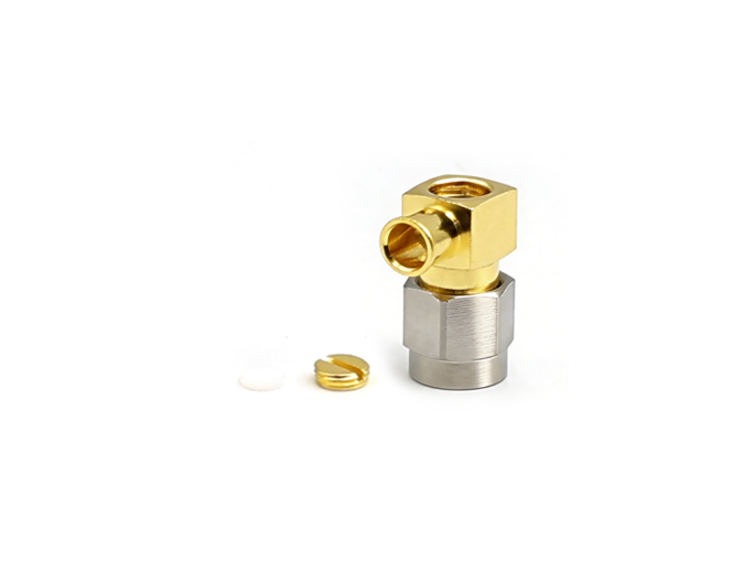 SMA Male Right Angel Connector  For .141Cable