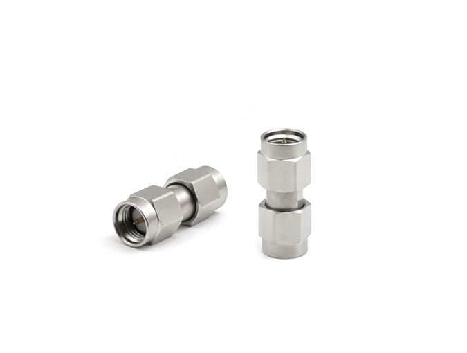 SMA  male to SMA male RF Coaxial Adapter Stainless Steel