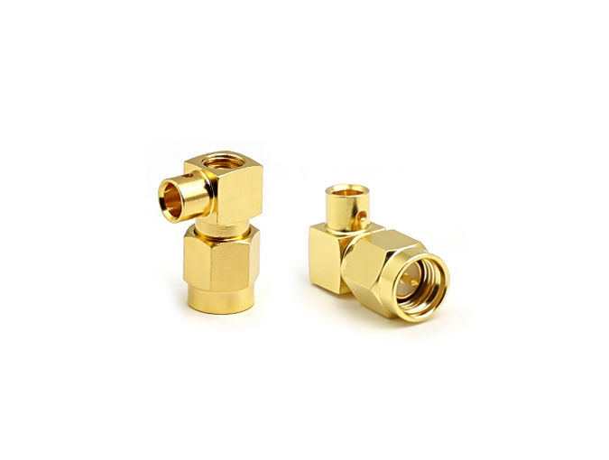 SMA Male Right Angel Connector For .141 Cable