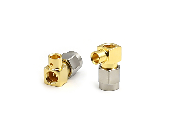 SMA Male Right Angel Connector  For .141Cable