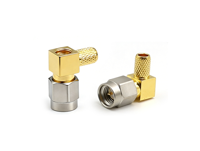 SMA Male RA Connector for RG142 Cable