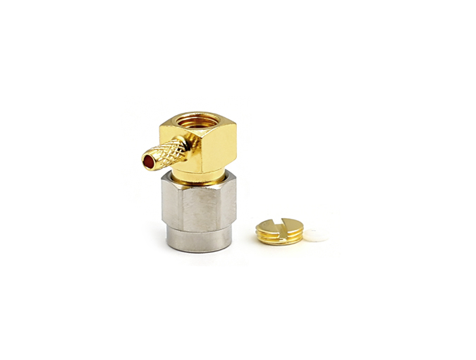 SMA Male Stainless steel Right angel Connector for RG316 Cable