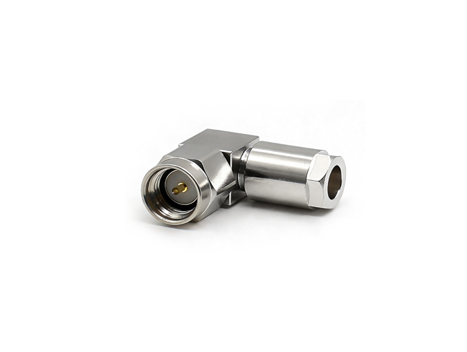 SMA Male Stainless Steel Right Angel Connector for TFLEX141/RG402 Cable