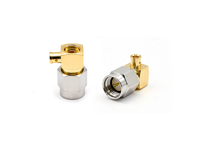 用于 0.086 电缆的 SMA 公头右角连接器