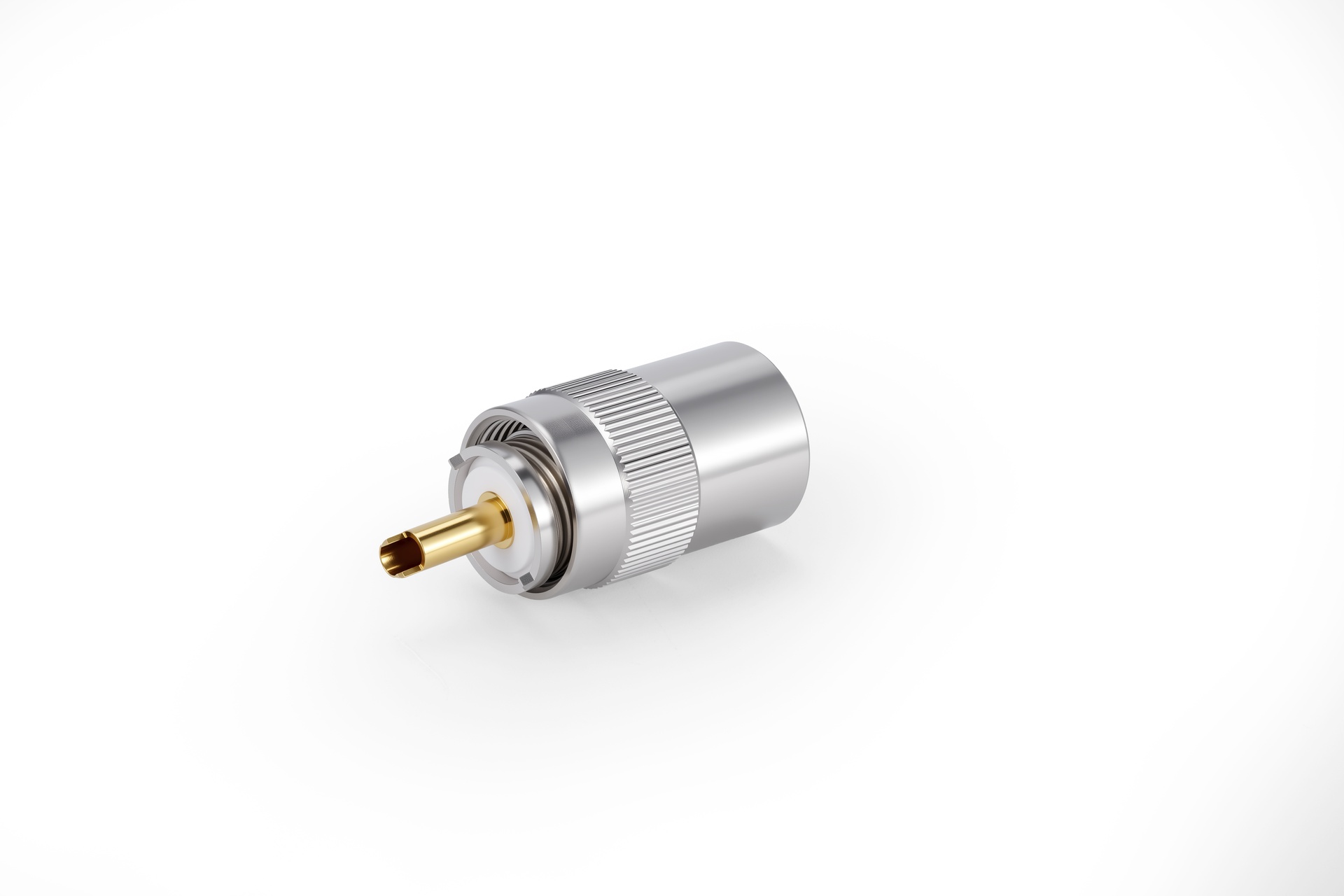 用于 213 电缆的 UHF 公头射频连接器