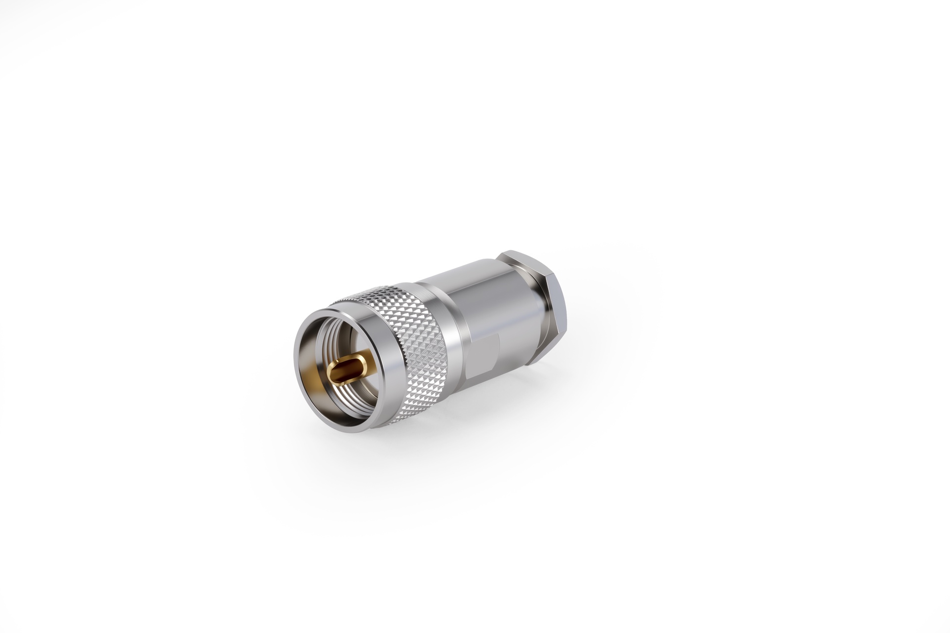 用于 RG214 电缆的 UHF 公头连接器