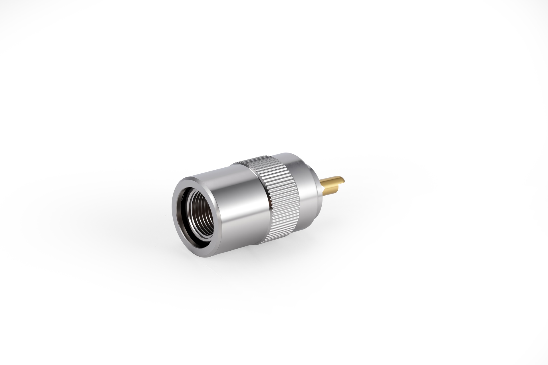 用于 213 电缆的 UHF 公头射频连接器