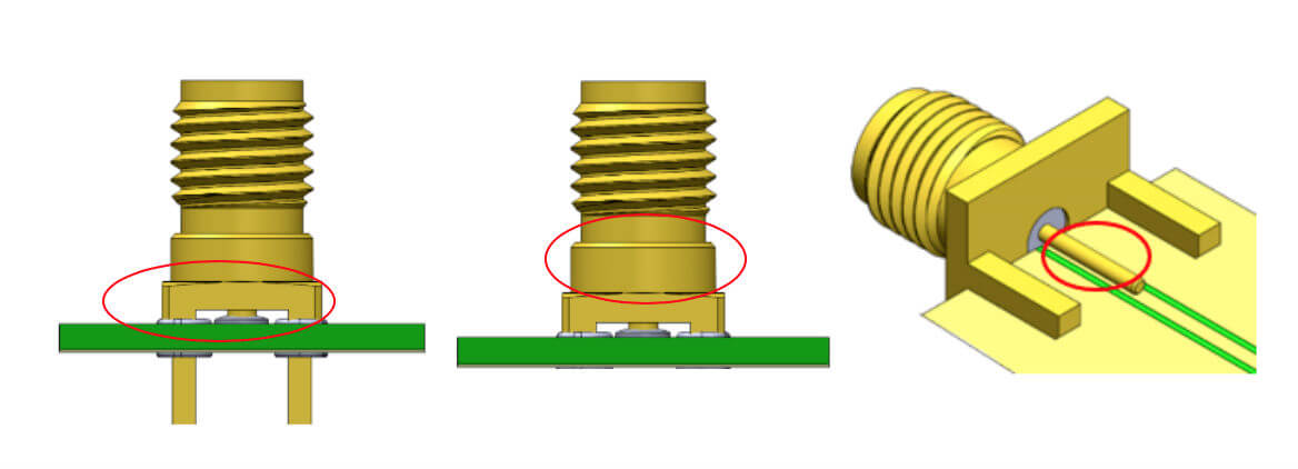 7741570783017273.jpg Large clearance around the cylindrical pin can help compensate for impedance deviation, thus achieving higher frequency performance
